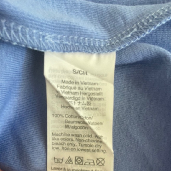 COPY - J Crew Fine-Rib Cotton Crewneck Tee - Blue - S - Picture 6 of 6